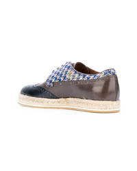 Etro Houndstooth Espadrille Brogues