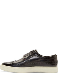 Paul Smith Jeans Black Ontario Brush Off Merced Brogues