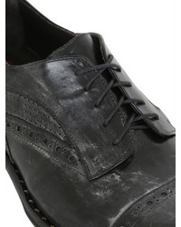 Jo Ghost Handcrafted Washed Derby Leather Shoes
