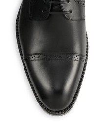 Ermenegildo Zegna Leather Cap Toe Derby Shoes