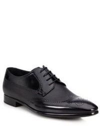 Giorgio Armani Mixed Media Leather Wingtip Derby Shoes