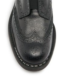 Givenchy Nestore Leather Brogue Slip On Shoes