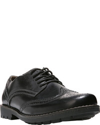 Dr. Scholl's Sherman Wing Tip Oxford Black Leather Brogues