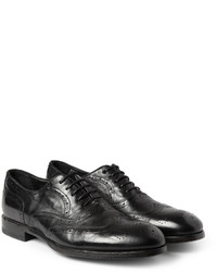 Paul Smith Shoes Accessories Torrance Washed Leather Oxford Brogues