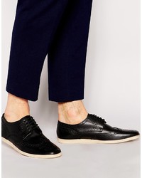 Base London Shore Leather Brogue Sneakers