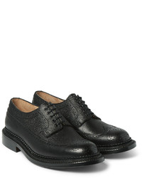 Grenson Sid Triple Welted Grained Leather Brogues