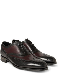 Alexander McQueen Two Tone Leather Oxford Brogues