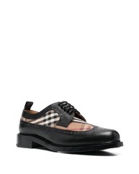 Burberry Vintage Check Paneled Derby Shoes