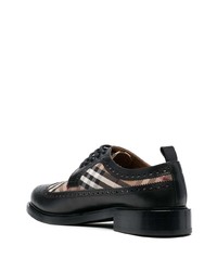 Burberry Vintage Check Paneled Derby Shoes