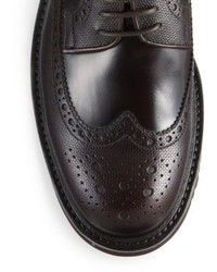 Giorgio Armani Wingtip Lace Up Derby Shoes