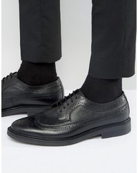 Zign Shoes Zign Leather Brogue Derby Shoes