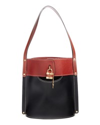 Chloé Aby Bicolor Leather Bucket Bag