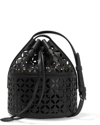 Alaia Alaa Petal Laser Cut Leather Bucket Bag