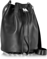 Alexander Wang Alpha Black Leather Bucket Bag