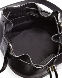 Alexander Wang Alpha Leather Bucket Bag Black