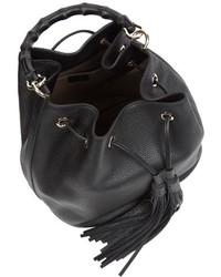 Gucci Bamboo Leather Bucket Bag