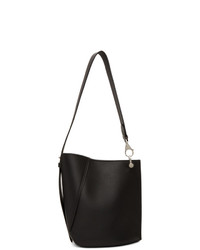 Lanvin Black Asymmetrical Bucket Bag
