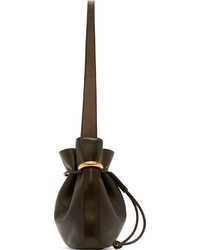 Chloé Black Leather Emma Medium Drawstring Bag