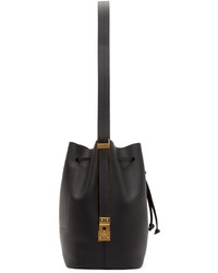 Sophie Hulme Black Leather Gibson Bucket Bag