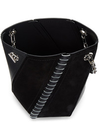 Proenza Schouler Black Mini Hex Bucket Bag