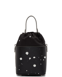 Maison Margiela Black Paint Splatter 5ac Bucket Bag
