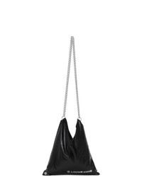 MM6 MAISON MARGIELA Black Shiny Japanese Shoulder Bag