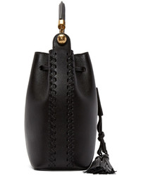 Chloé Black Tassel Medium Gala Bucket Bag