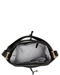 Ivanka Trump Briarcliff Woven Leather Bucket Bag