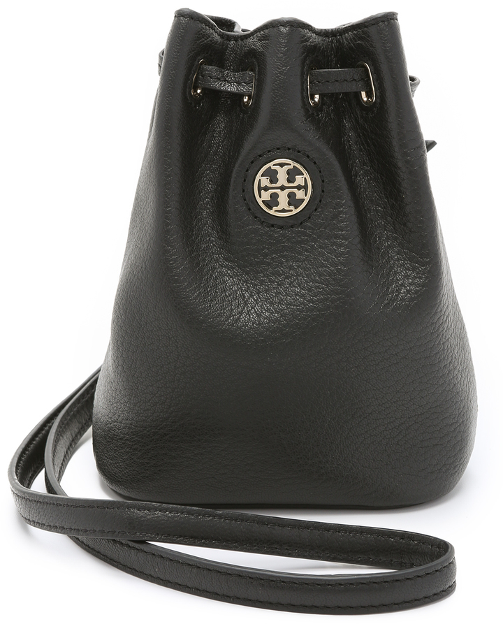 Tory burch cheap black bucket bag