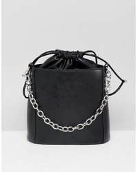 Stradivarius Bucket Bag With Chain Detail