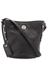 Marc by Marc Jacobs C Lock Leather Bucket Bag Black