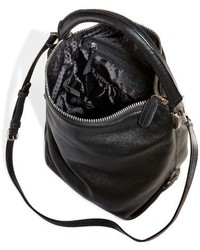 DKNY Top Zip Leather Bucket Bag