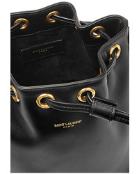 Saint Laurent Emmanuelle Small Leather Bucket Bag
