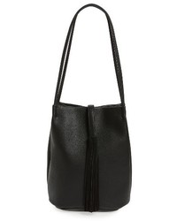 Street Level Faux Leather Bucket Bag Brown