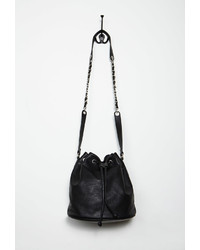 Forever 21 Faux Leather Drawstring Bucket Bag