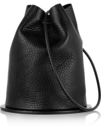 Finds Building Block Disc Textured Leather Bucket Bag