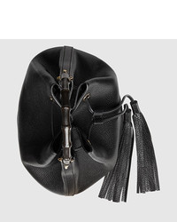 Gucci Miss Bamboo Leather Bucket Bag