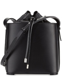 3.1 Phillip Lim Hana Leather Drawstring Bucket Bag Black