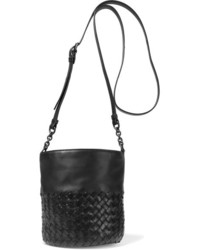 Bottega Veneta Intrecciato Leather Bucket Bag Black