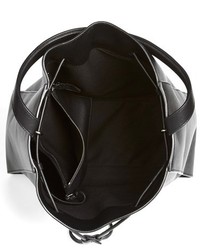 3.1 Phillip Lim Large Soleil Leather Bucket Bag Black