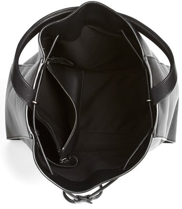 3.1 Phillip Lim Large Soleil Leather Bucket Bag Black, $1,050 ...