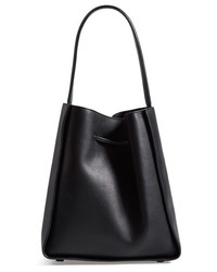 3.1 Phillip Lim Large Soleil Leather Bucket Bag Black