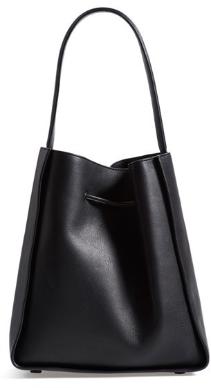 3.1 Phillip Lim Large Soleil Leather Bucket Bag Black, $1,050 ...