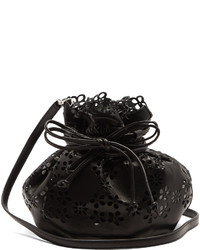 Simone Rocha Laser Cut Flower Leather Bucket Bag