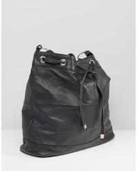 Reclaimed Vintage Leather Bucket Bag