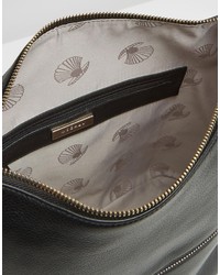 Modalu Leather Bucket Shoulder Bag In Faux Lizard Mix