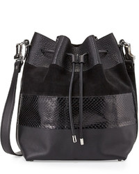 Proenza Schouler Leather Python Paneled Bucket Bag
