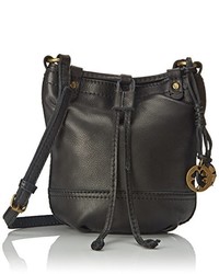 Lucky Brand Carly Leather Baby Bucket Cross Body Bag
