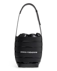 Paco Rabanne Medium Cage Leather Bucket Bag