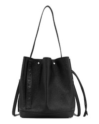 MCM Medium Milano Goatskin Leather Bucket Bag